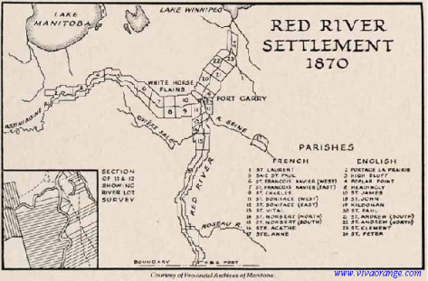 Red River Settlement, 1870